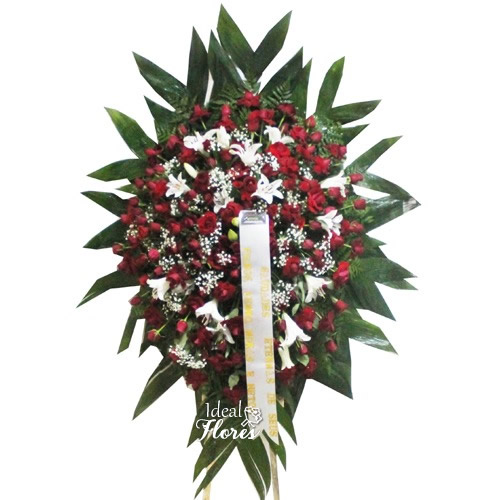 Coroa Grande de Rosas e Lírios