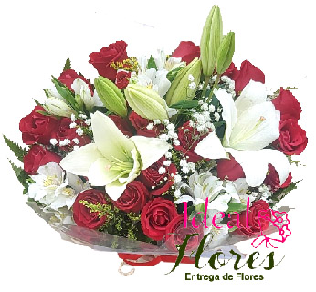 Buquê Lirios e Rosas