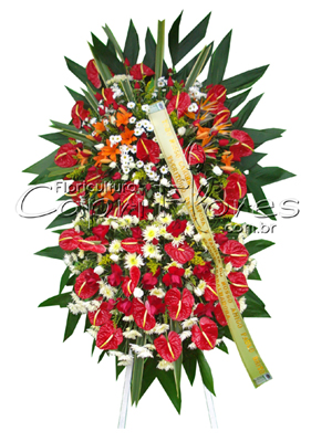 Coroa de Flores 2 Buquês Grandes